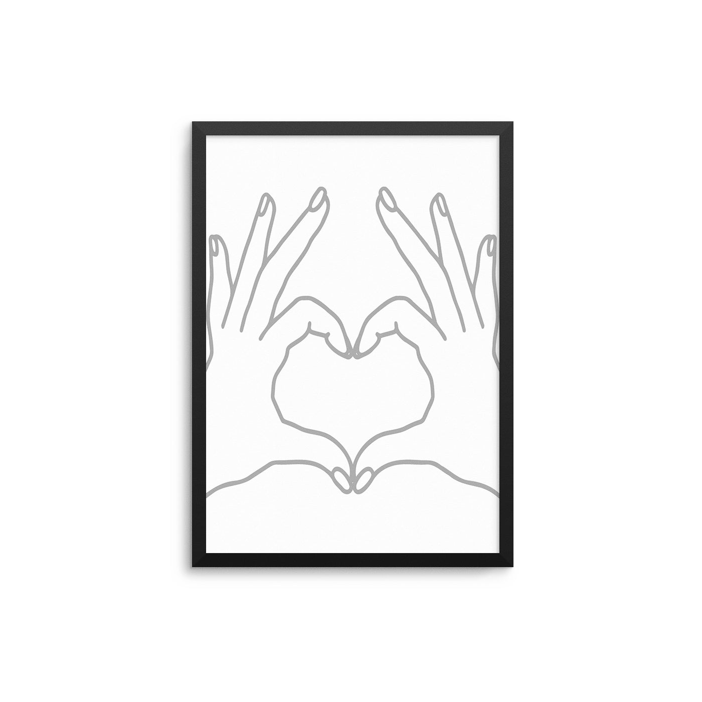 Hart Hand Sign Love Heart Hand Sign – D'Luxe Prints