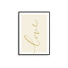 Love II - Beige | Gold - D'Luxe Prints