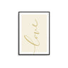 Love II - Beige | Gold - D'Luxe Prints