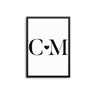 Love Initials Personalised Print - D'Luxe Prints