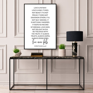 Love Never Fails - D'Luxe Prints
