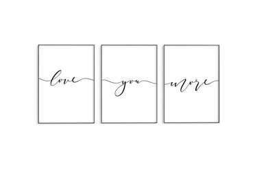 Love You More Trio Set - D'Luxe Prints