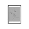 Lovers Outline Grey - D'Luxe Prints