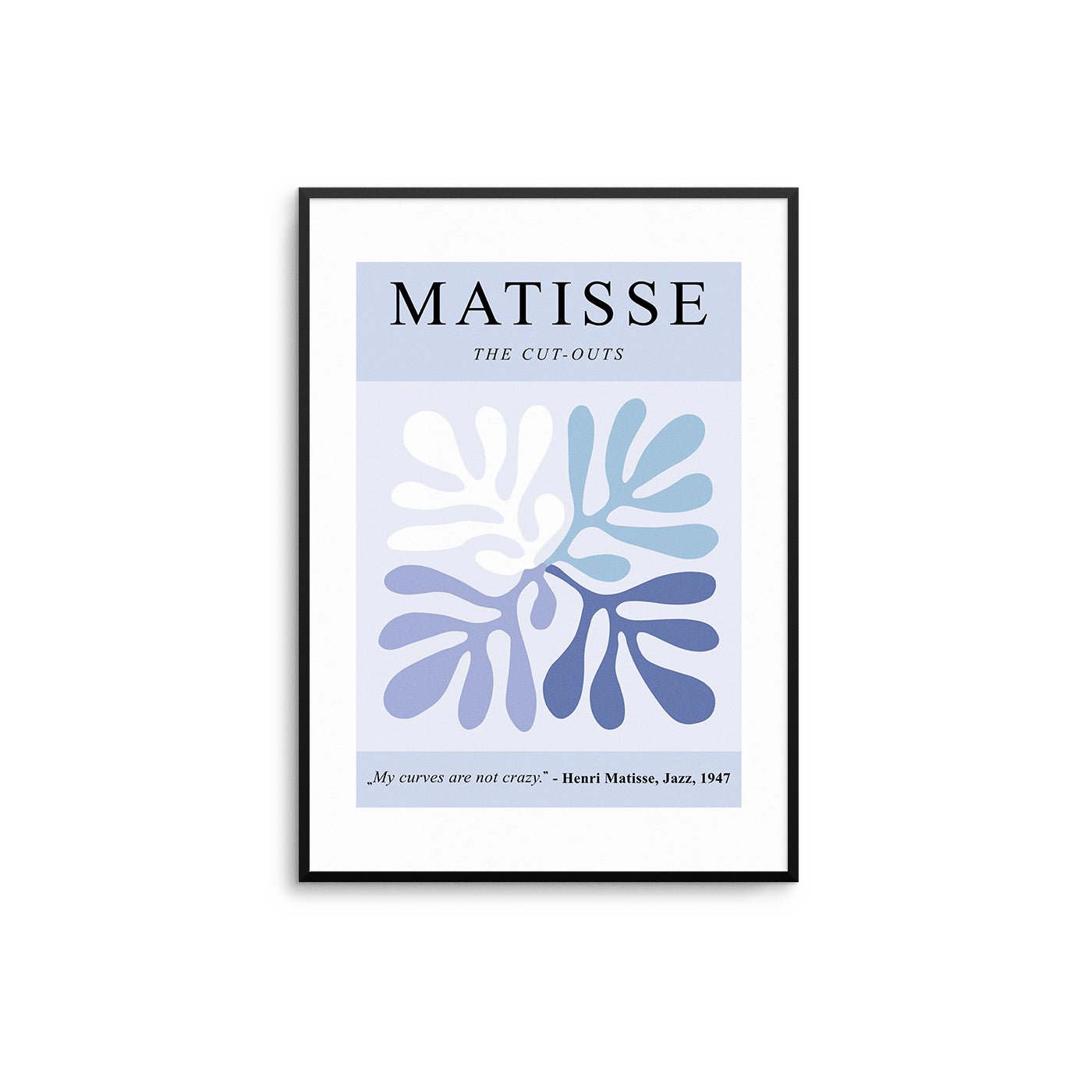 Matisse Blue Curves - D'Luxe Prints