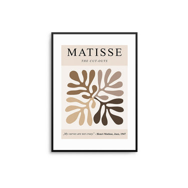 Matisse Curves - Beige Brown - D'Luxe Prints