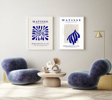 Matisse Curves - Blue - D'Luxe Prints
