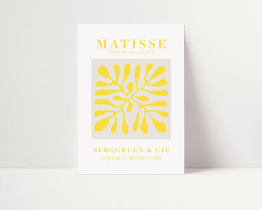 Matisse Cut Outs - Beige Yellow - D'Luxe Prints
