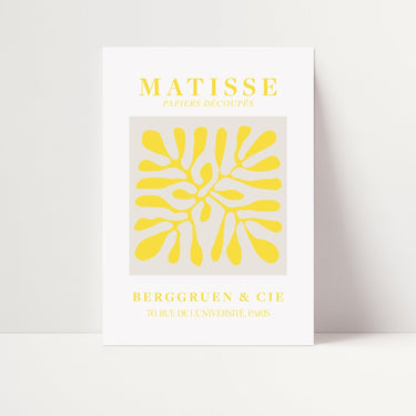 Matisse Cut Outs - Beige Yellow - D'Luxe Prints