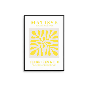 Matisse Cut Outs - Beige Yellow - D'Luxe Prints
