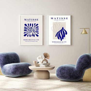 Matisse Cut Outs - Blue - D'Luxe Prints