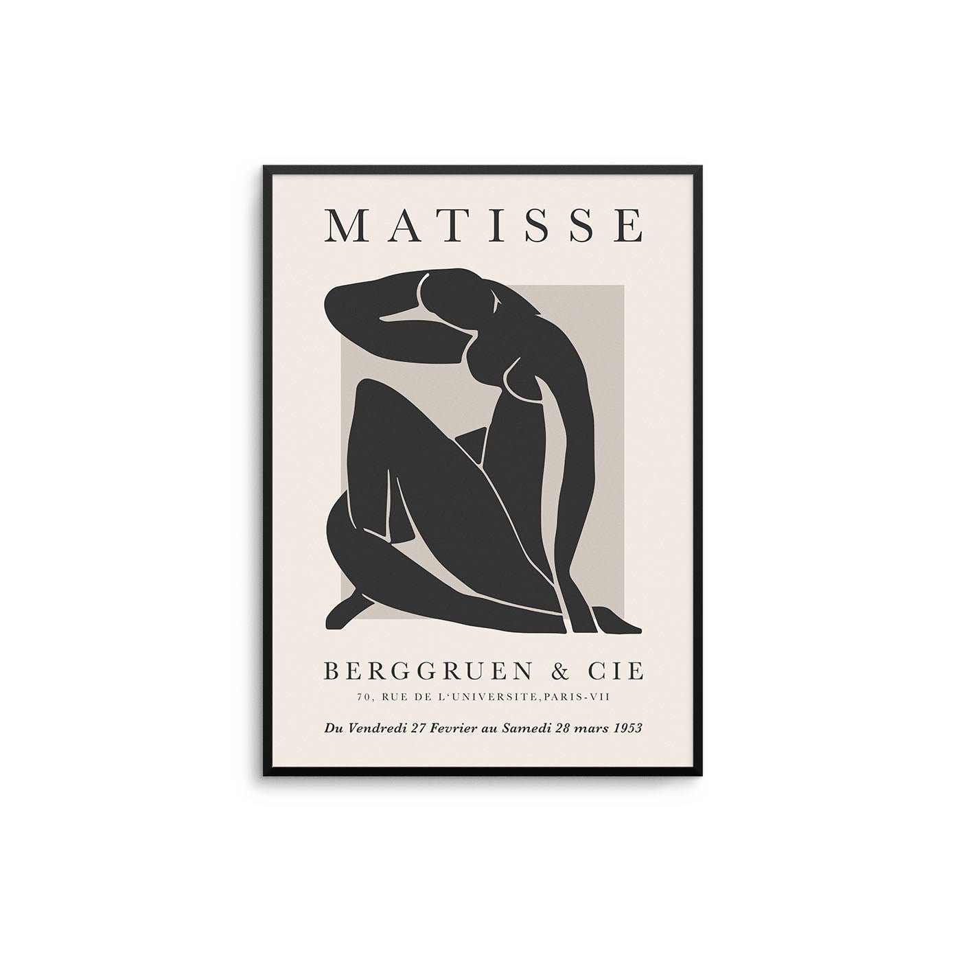 Matisse Pose - Beige Black - D'Luxe Prints