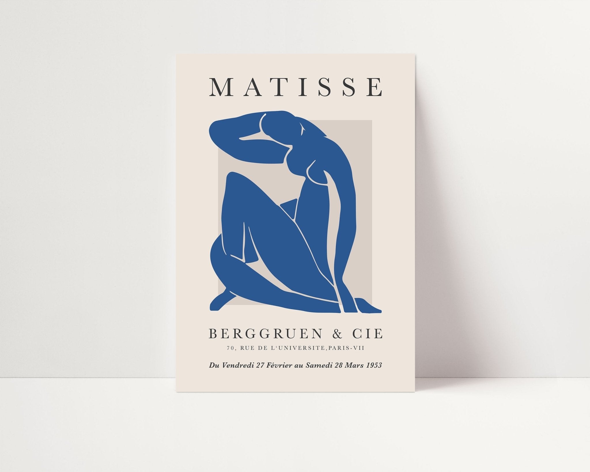 Matisse Pose - Beige Blue - D'Luxe Prints