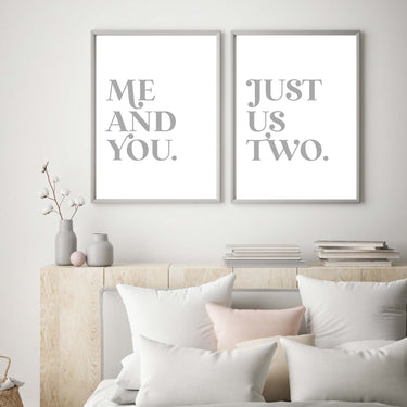 Me and You | Just Us Two Poster Set - D'Luxe Prints