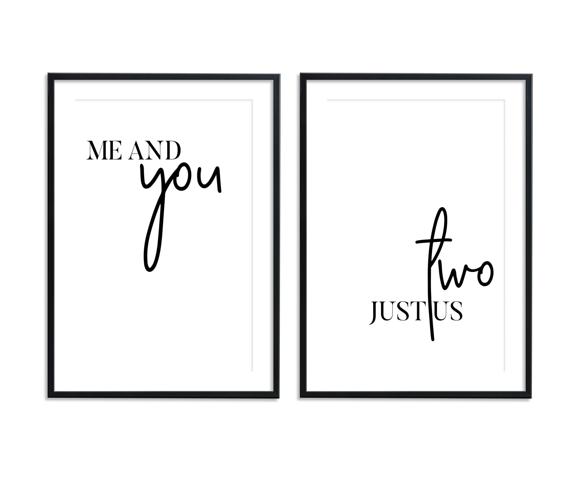 Me & You | Just Us Two II Set - D'Luxe Prints