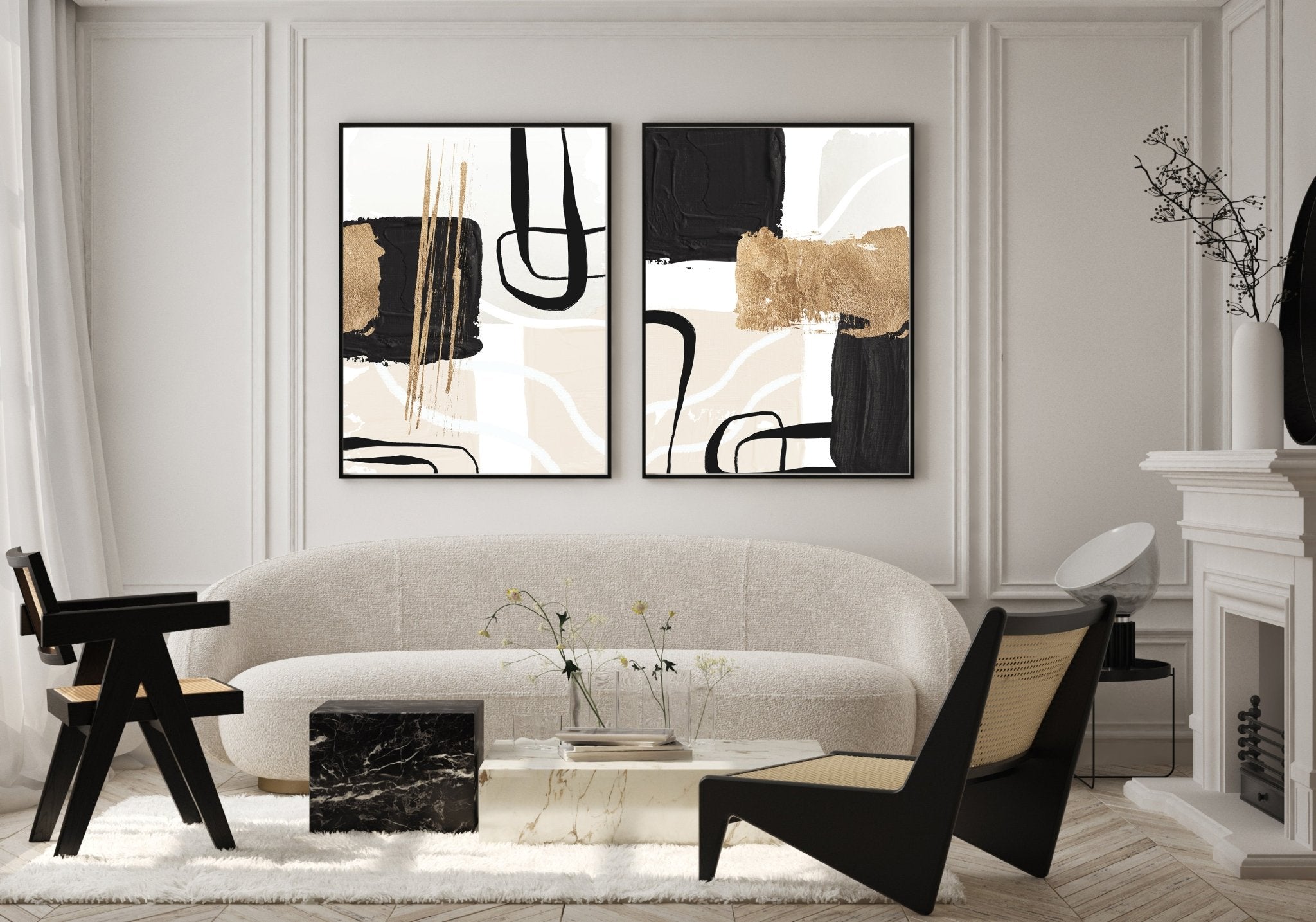 Milo Abstract Poster Set - D'Luxe Prints