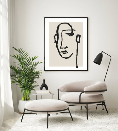 Modern Abstract Face - D'Luxe Prints
