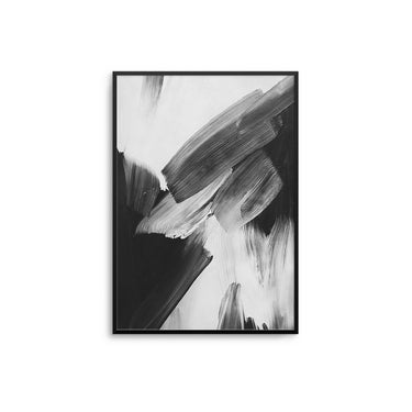 Mono Abstract Strokes - D'Luxe Prints