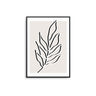 Mono Beige Leaf I - D'Luxe Prints