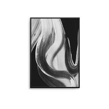 Mono Swirl Brushstrokes - D'Luxe Prints