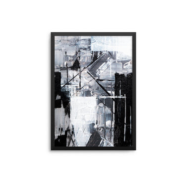 Monochrome Abstract Painting - D'Luxe Prints