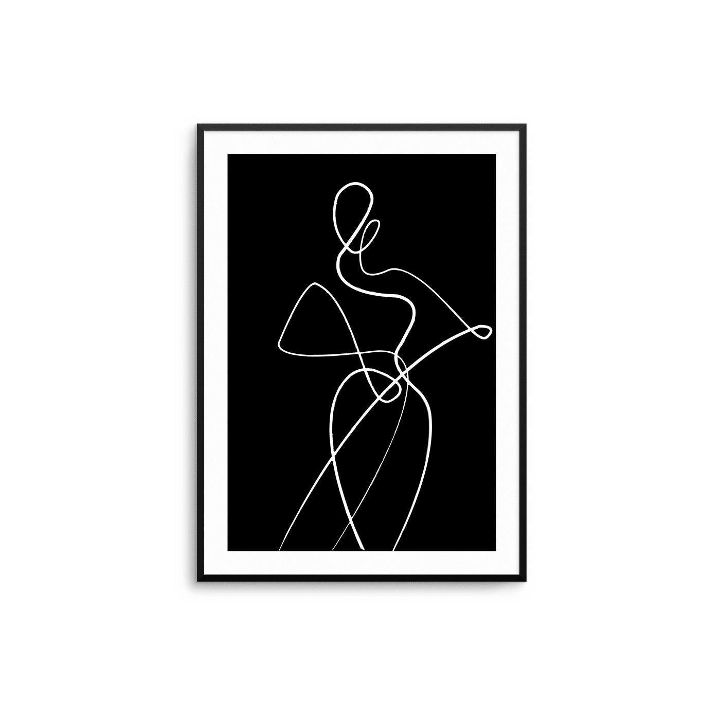 Monochrome Abstract Woman II - D'Luxe Prints