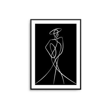 Monochrome Abstract Woman III - D'Luxe Prints