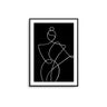 Monochrome Abstract Woman IIII - D'Luxe Prints