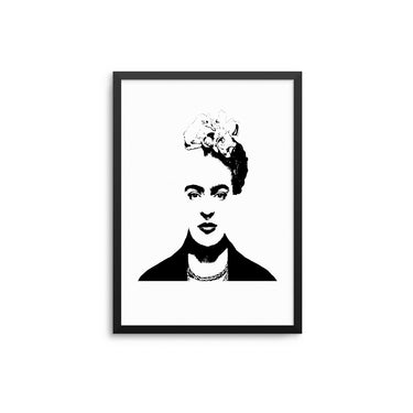 Monochrome Frida Kahlo - D'Luxe Prints