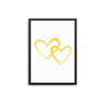 Mustard Yellow Hearts - D'Luxe Prints