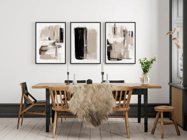 Muted Neutral Strokes I - D'Luxe Prints