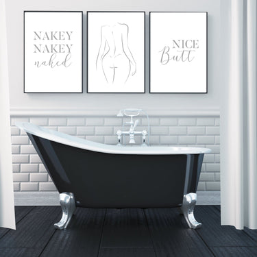 Nakey Nakey | Naked | Nice Butt Trio Set - D'Luxe Prints