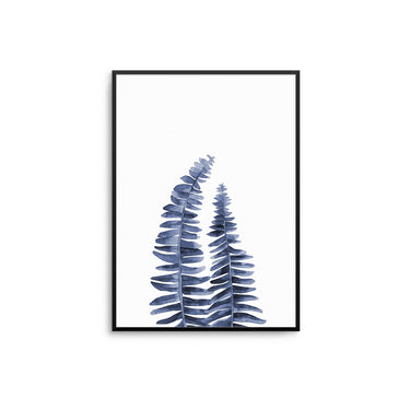 Navy Blue Ferns - D'Luxe Prints