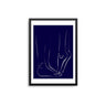 Navy Blue Tip Toes Outline - D'Luxe Prints