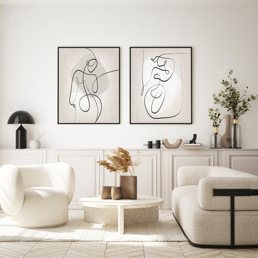 Neutral Body Lines I - D'Luxe Prints
