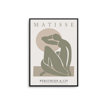 Olive & Beige Matisse Pose - D'Luxe Prints