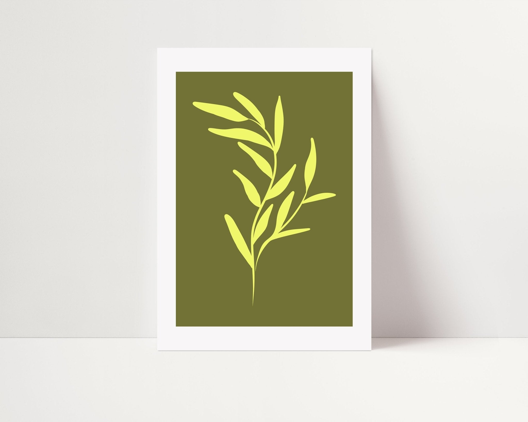 Olive & Lime Leaves II - D'Luxe Prints