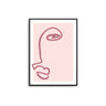One Line Face - Blush / Pink - D'Luxe Prints