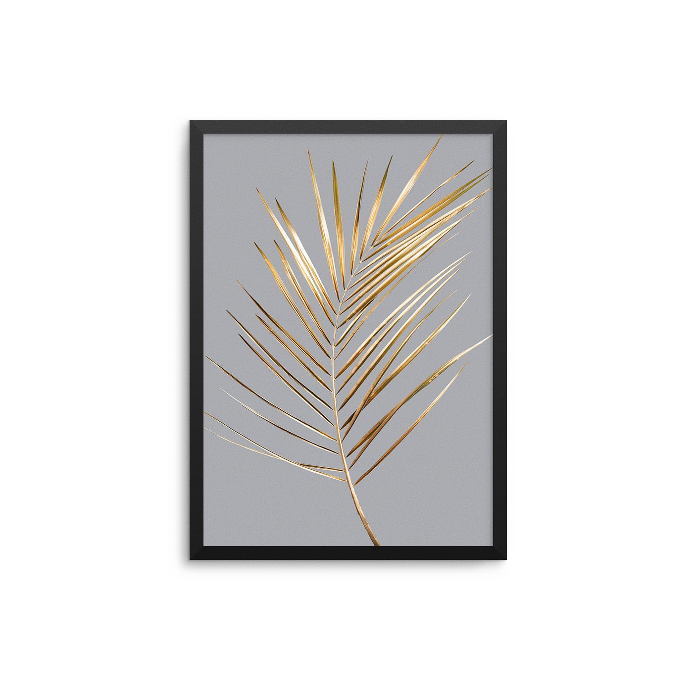 Palm Leaves Gold Grey II - D'Luxe Prints
