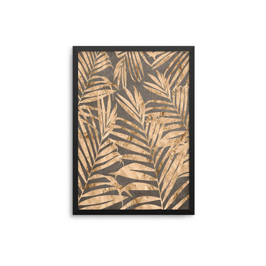 Palms Grey Gold - D'Luxe Prints