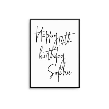 Personalised Birthday Print - D'Luxe Prints