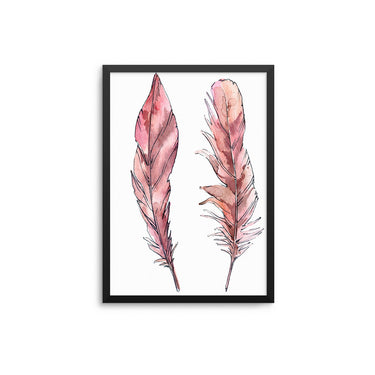 Pink Feather Duo - D'Luxe Prints