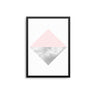 Pink & Grey Geometric Diamond - D'Luxe Prints