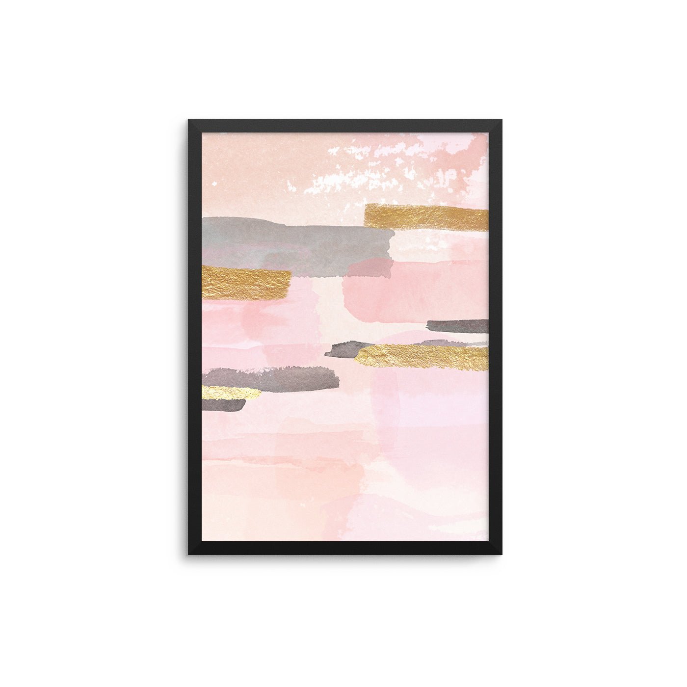 Pink Grey Gold Collage - D'Luxe Prints