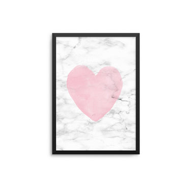 Pink Heart Marble - D'Luxe Prints