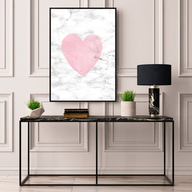 Pink Heart Marble - D'Luxe Prints