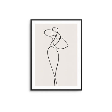 Pose Woman Lines - D'Luxe Prints