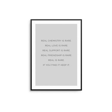 Real Love Is Rare - D'Luxe Prints