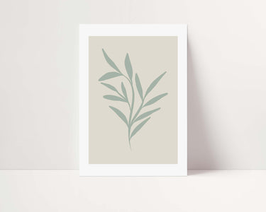 Sage Leaves Poster - D'Luxe Prints