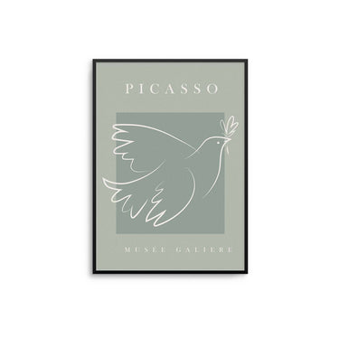 Sage Picasso Dove Poster - D'Luxe Prints