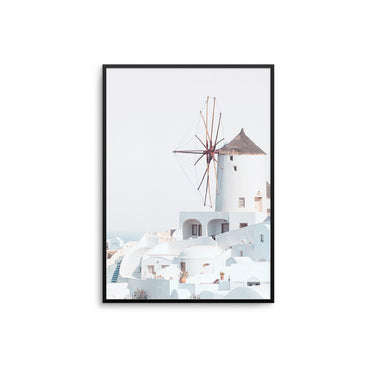 Santorini Windmill - D'Luxe Prints